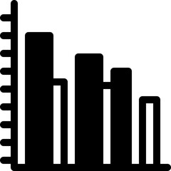 graph, bar graph, bar chart, stats, statistics Icon