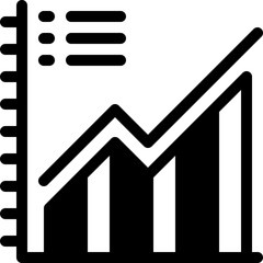 graph, bar chart, analytics, business graph, increase Icon