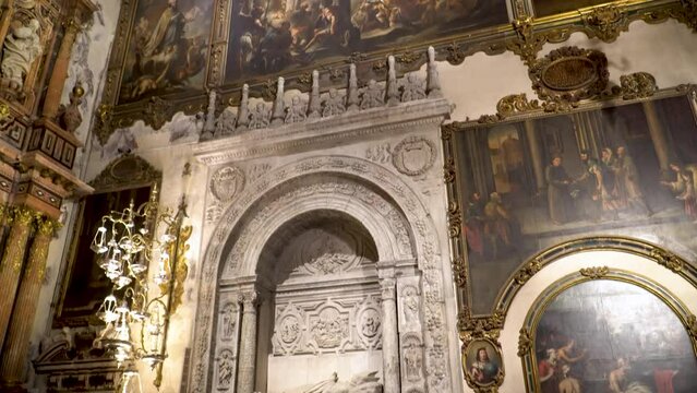 Interior of Seville Cathedral, UNESCO World Heritage Site, Seville, Andalucia, Spain, Europe