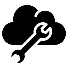 repair, cloud, Cloud Service, networking, information technology Icon