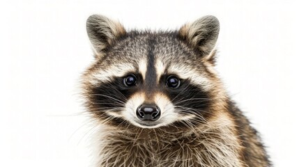 Obraz premium raccoon isolated on a white background. generative ai