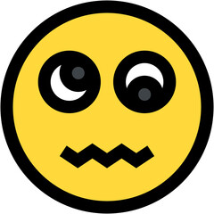 Vector Icon dizzy, emoji, emotion, smiley, feelings