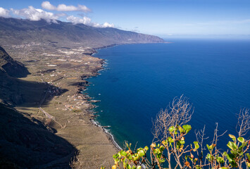 Golf valley on El Hierro seen from the Mirador de la Pe&ntilde;a