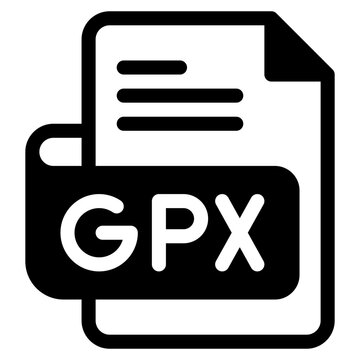 Vector Icon gpx, file type, file format, file extension, document