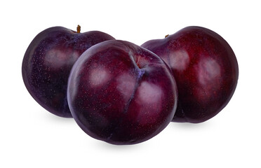 Plum isolated on the white background