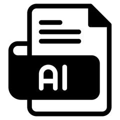 Vector Icon ai, file type, file format, file extension, document