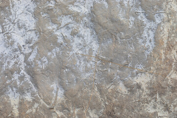 Stone texture worn by the wind and the sea of ​​the coast located on a wild beach.