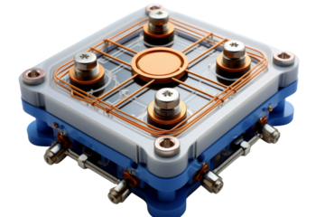 The Illuminated Contraption on a White or Clear Surface PNG Transparent Background.