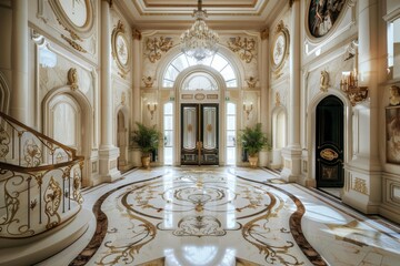 Fototapeta premium Classical Entrance Hall Interior