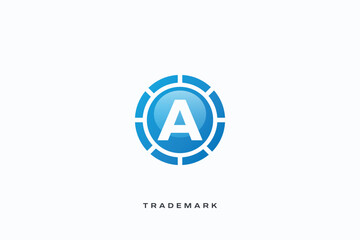 A Letter vector trademark brand logo