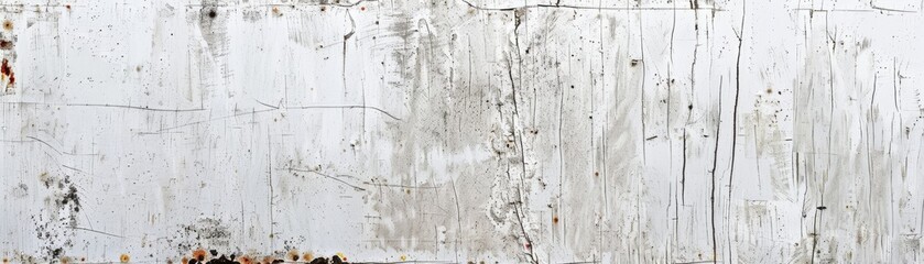 Obraz premium The image shows a white painted wooden fence with cracks and peeling paint.