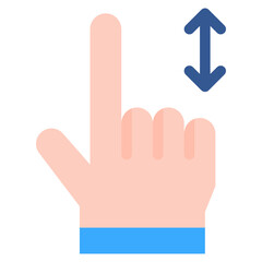Vector Icon zoom, hand, hands and gestures, gestures, sign