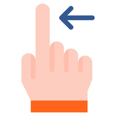 Vector Icon swipe, hand, hands and gestures, gestures, sign