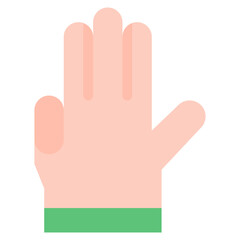 Fototapeta premium Vector Icon three, hand, hands and gestures, gestures, sign