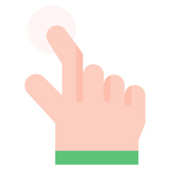 Vector Icon press, hand, hands and gestures, gestures, sign