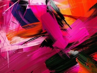 Abstract pride design, bold strokes, vivid hues, lively
