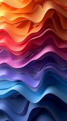Fototapeta premium Celebrate with vibrant textures and colorful hues in this abstract pride month festivity