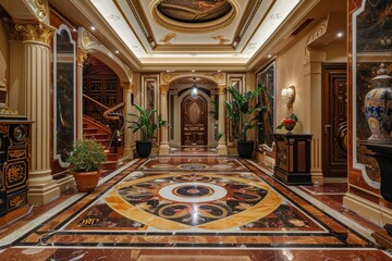 Obraz premium Classical Entrance Hall Interior