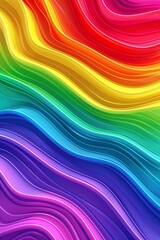 Fototapeta premium Vibrant abstract elements and sharp lines punctuate the lively, colorful pride backdrop