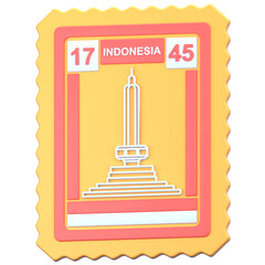 stamps 3D Illustration Icon Pack Element