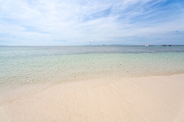 Beautiful beach of bamboo island near Phi Phi island in Krabi, Thailand