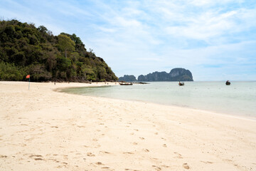 beach in Tropical sea at Bamboo Island Krabi Province Southeast Asia Thailand