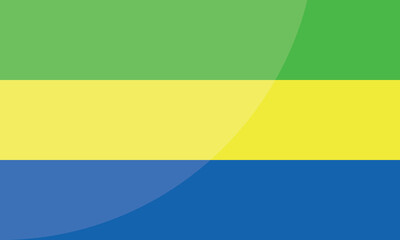 Fototapeta premium Gabon National Flag for background, backdrop. Vector illustration