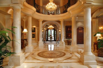Obraz premium Classical Entrance Hall Interior