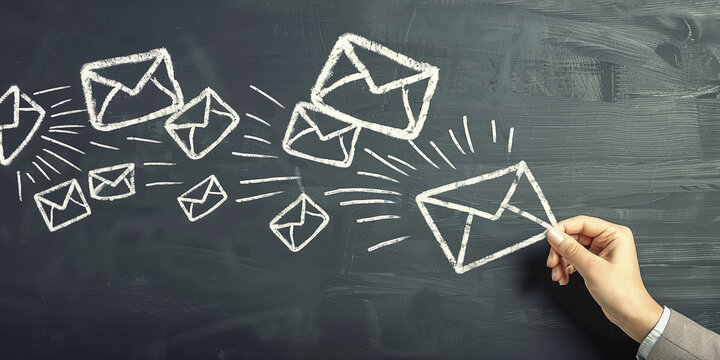 Email Marketing Campaign Manager: Developing effective marketing strategies. Email marketing concept, campaign manager