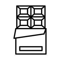 Chocolate bar line icon