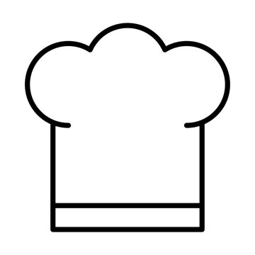recommend clip art: Chef hat line icon