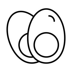 Egg line icon
