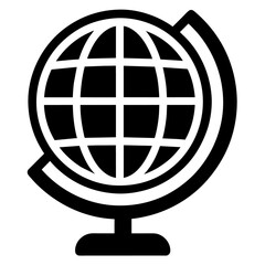 Geographical globe icon vector illustration