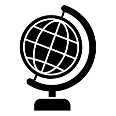 Geographical globe icon vector illustration