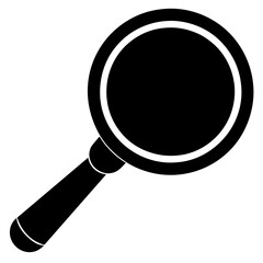 Magnifying glass icon illustration
