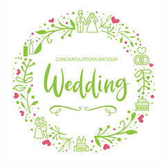 Congratulations on your Wedding greeting card