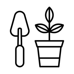 Gardening line icon