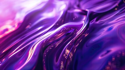 Abstract Purple Organic Forms. Futuristic Tech Background Wallpaper.