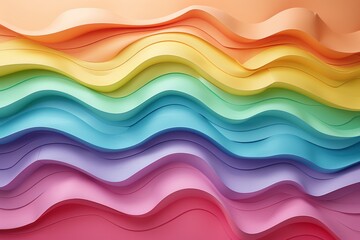 Obraz premium Pride-themed background featuring fluid shapes and vibrant contrasts