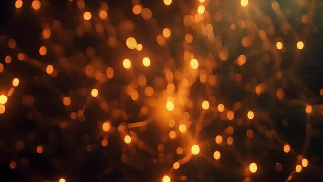 A dense abstract web of glowing fibers and sparks illustrating the intricate map of synaptic connectivity within the mind..