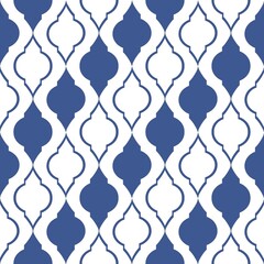 seamless pattern blue and white abstract