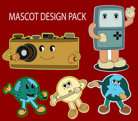 mascot design for stickers, labels and tags for your brand used in groceries, discounts and packaging © Dwi