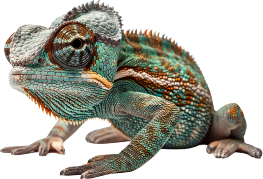 Full body shot of a chameleon , Generative Ai