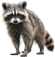 Fototapeta premium Full body shot of a raccoon , Generative Ai