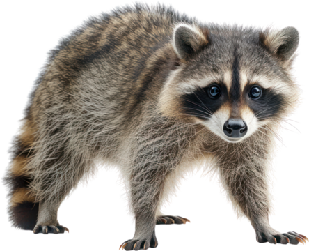 Full body shot of a raccoon , Generative Ai