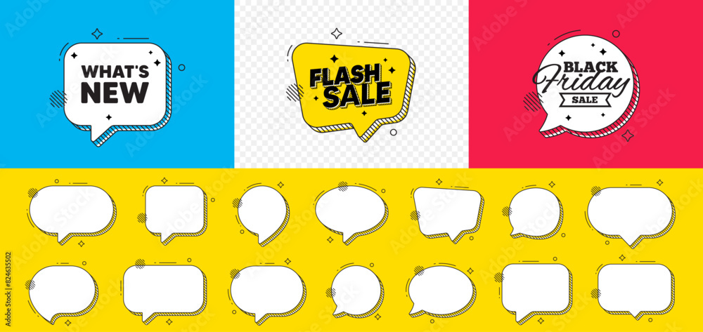 Wall mural whats new tag. flash sale chat speech bubble. special offer sign. new arrivals symbol. whats new cha - Wall murals