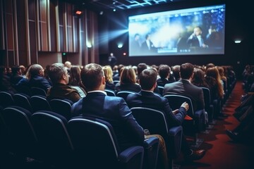 audience people unrecognizable focus concept entrepreneurship business hall conference event talk giving speaker meeting lecture businessman seminar education speech congress workshop man