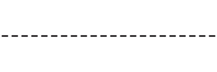 black dotted line.  isolated on white background. vector illustration. EPS 10 © KD Vector Studio