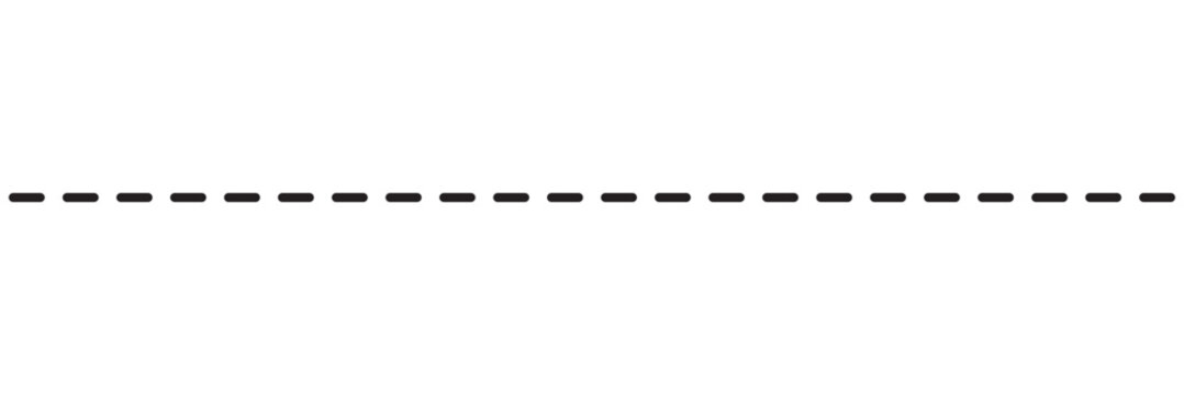 black dotted line.  isolated on white background. vector illustration. EPS 10