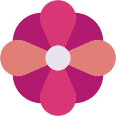 Fototapeta premium Vector Icon flower, daisies, petals, botanical, flowers
